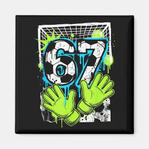 Íman 67 Six Seven Gen Alpha Goleiro de Futebol Rot Mem