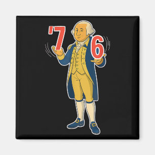 Íman 67 Six Seven George Washington Meme engraçado