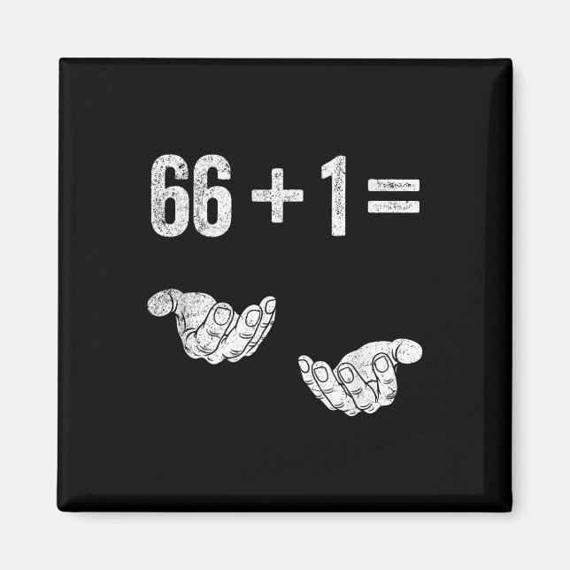 Íman 67 Six Seven Math Mathematics Brainrot Equation Bi (Frente)