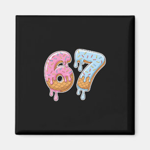 Íman 67 Sorvete 67 Meme Engraçado Seis Sete Homens Gera