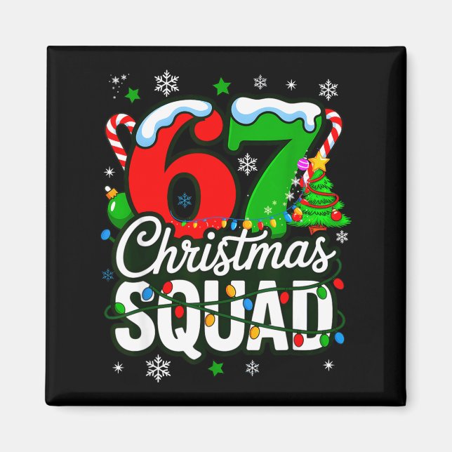 Íman 67 Squad Teacher Christmas Funny Holiday Clroom Cr (Frente)
