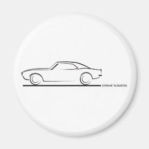 Íman 68 Duro Camaro Top BLK