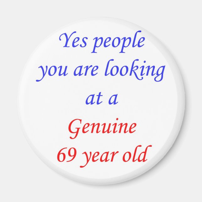 Íman 69 Genuína, 69 Anos (Frente)