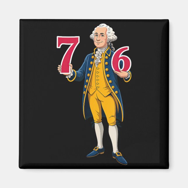 Íman 6 7 7 6 George Washington Seis Sete  (Frente)