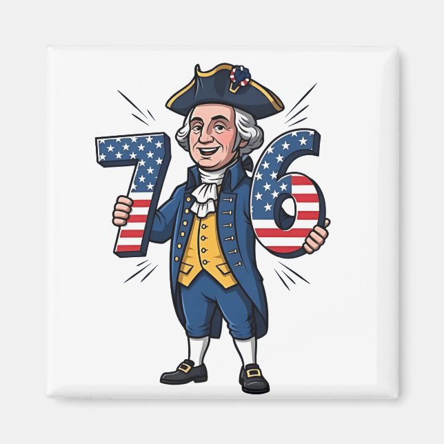Íman 6-7 7-6 George Washington Seis Sete Meme 67 Trend (Frente)