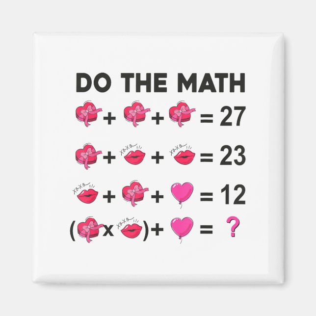 Íman 6 7 Meme Seis Sete Faça a Matemática Professor Dia (Frente)