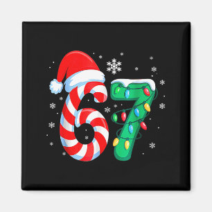 Íman 6 7 Natal Divertido Seis Sete 67 Meme Homens Mulhe