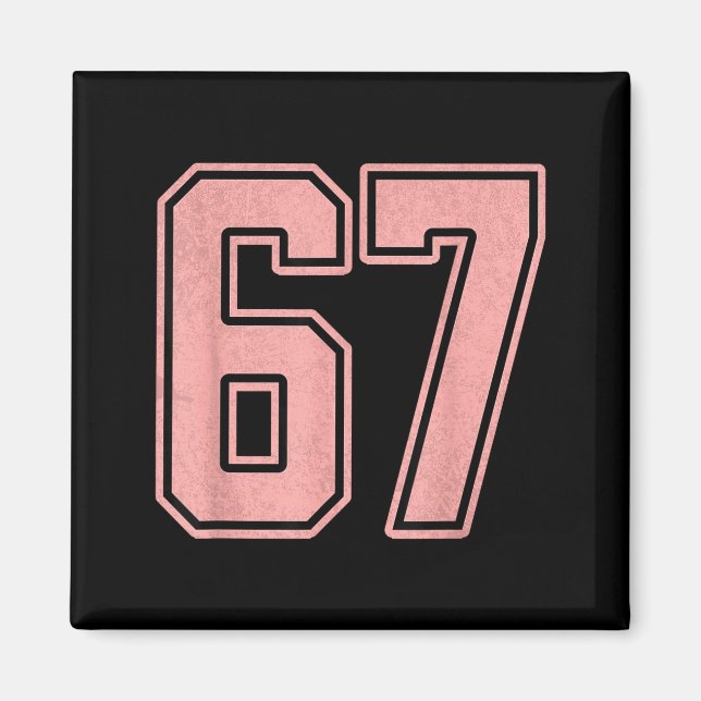 Íman 6 7 Number 67 Baseball Funny Meme Tee For Women  (Frente)