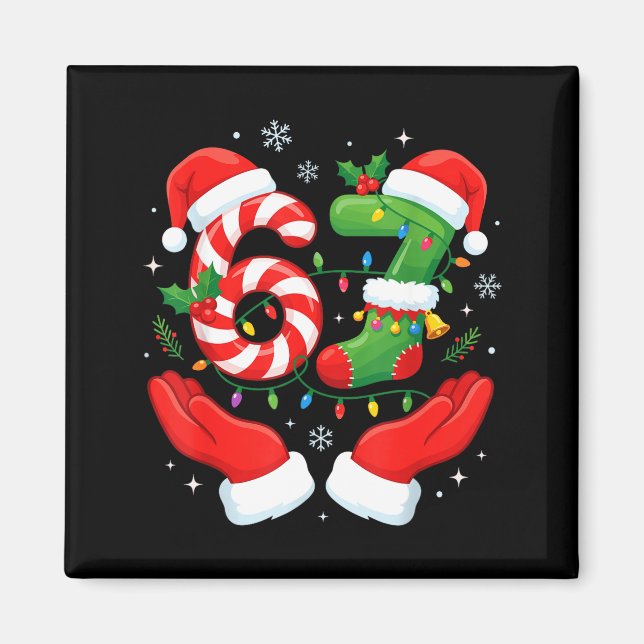 Íman 6 7 Pajamas Six Seven Matching Ugly Christmas 67 F (Frente)