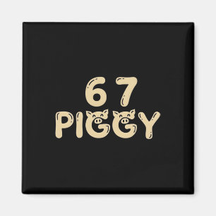 Íman 6 7 Trump Porco Piggy Silencioso Funny Meme Políti