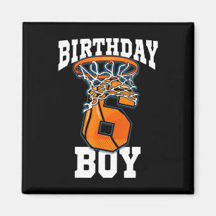 Íman 6 Birthday Bysketbyll Boy 6 anos