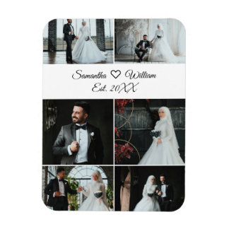Íman 6 Colagem de Casamento Personalizado de Foto com N
