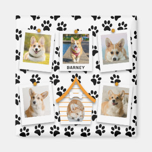 Íman 6 Colagem de Fotografias Adicionar Nome Dog House