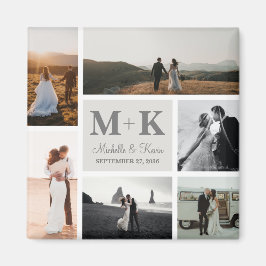 Íman 6 Fotografia Collage Newlyweds Keepsael