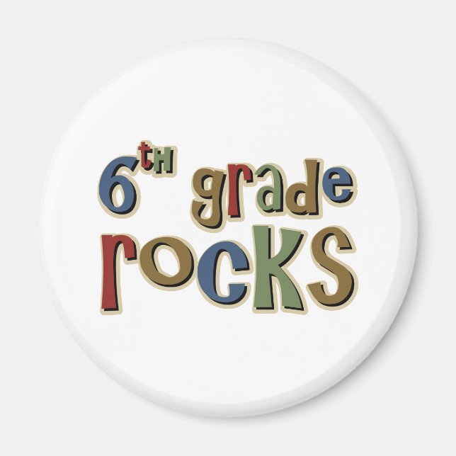 Íman 6 Grade Rocks Sexta (Frente)