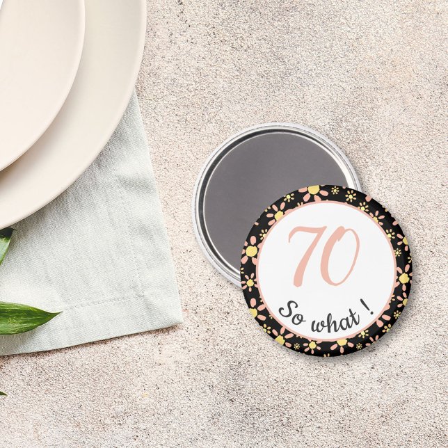 Íman 70 Birthday Engraçado 70 e que Motivação (Criador carregado)