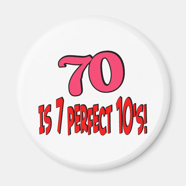 Íman 70 é 7 perfeito 10' s (PINK) (Frente)