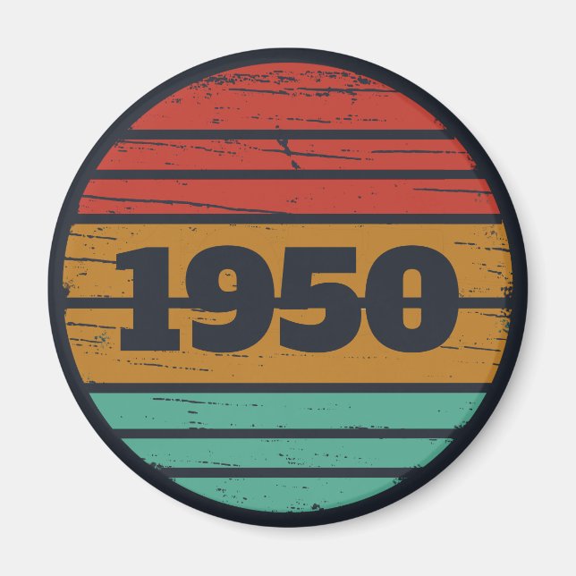 Íman 75 anos de idade personalizados (Frente)