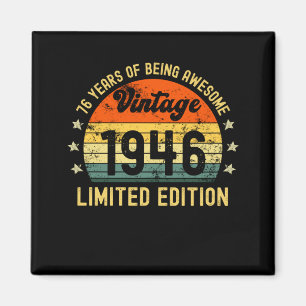 Íman 76.a edição limitada de aniversário 1946 76 ano