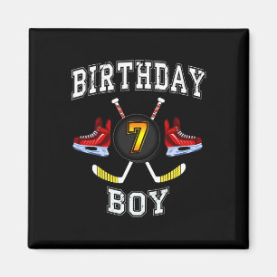 Íman 7 Birthday Boy - Garoto de Hóquei no Gelo de 7 ano