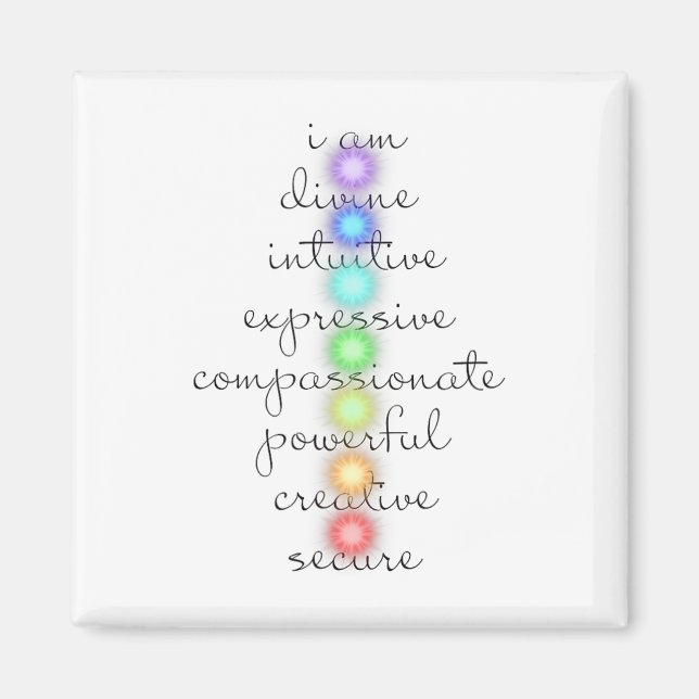 Íman 7 Chakras S Para Amantes de Yoga (Frente)