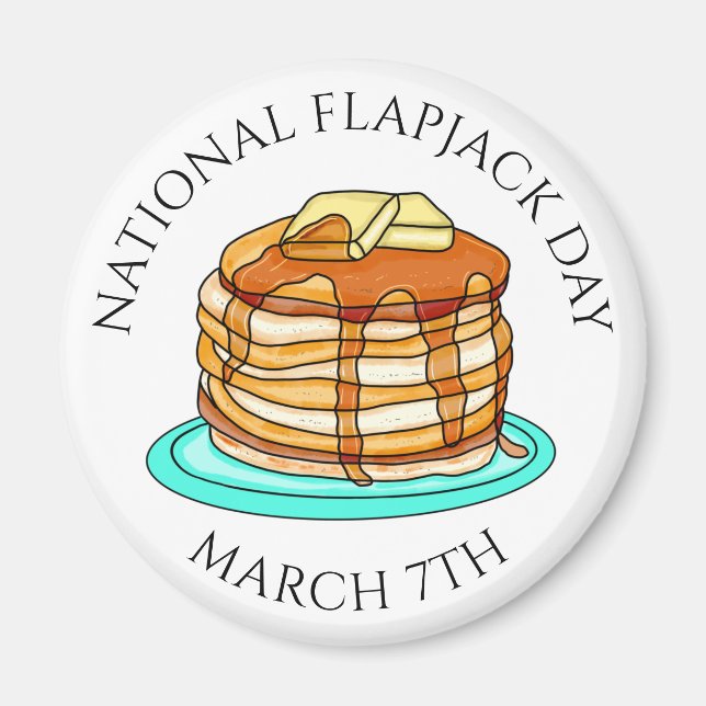 Íman 7 de Marcha do Dia Nacional Flapjack (Frente)