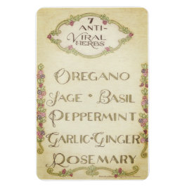 Íman 7 Herbos antivíricos de 4" x 6"