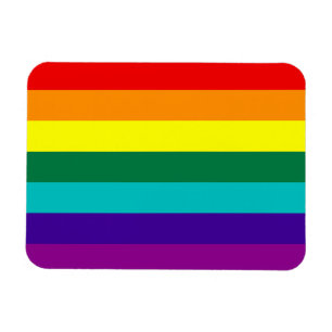 Íman 7 Stripes Orgulho gay Sinalizador Premium Magnet