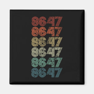 Íman 8647 Anti-Trump 86 47 Retro Impeach 47 Anti-Trump