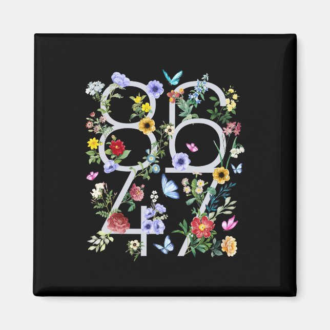 Íman 8647 Floral Boho Anti Trump Sutil  (Frente)