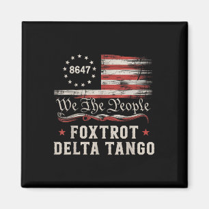 Íman 8647 Foxtrots Deltas Tangos Bandeira da América