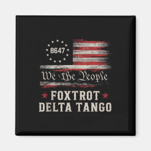 Íman 8647 Foxtrots Deltas Tangos Camiseta sem Mangas Ba