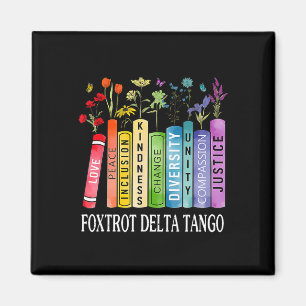 Íman 8647 Foxtrots Tangos Deltas Livro Flor Resistir Bo