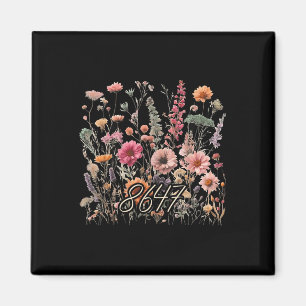 Íman 8647 Sutil Anti Trump 86 47 Estilo Floral Boho _1