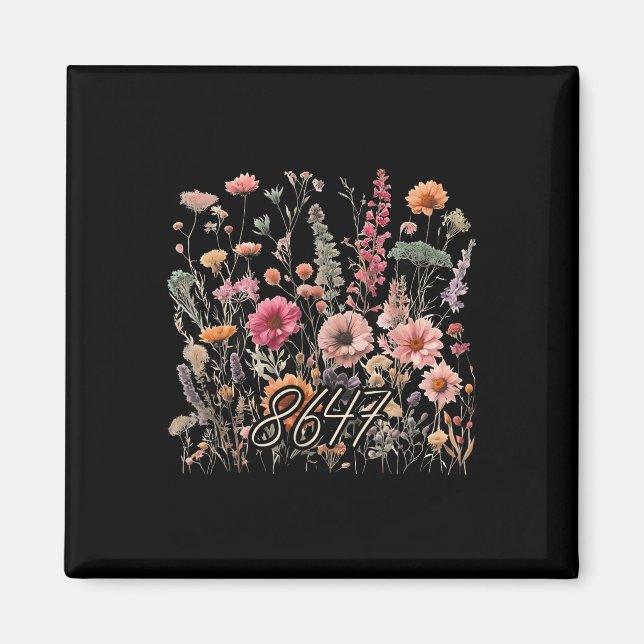 Íman 8647 Sutil Anti Trump 86 47 Estilo Floral Boho _1 (Frente)