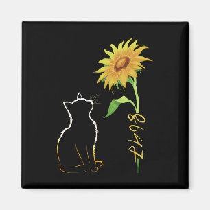 Íman 8647 Sutil Anti Trump 86 47 Gato Girassol Floral 