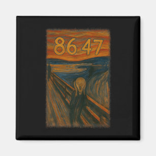 Íman 8647 Sutil Resistir Trump O Grito Pintura Política