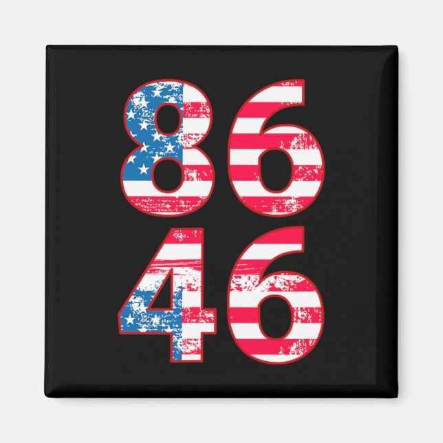 Íman 86 46 Anti-Biden Pro Trump Patriótico (Frente)