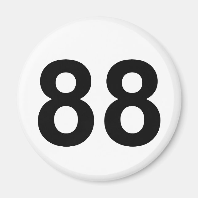Íman 88 - número oitenta e oito (Frente)