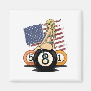 Íman 8 Ball Billiard Piscina Player Oito Bailliers
