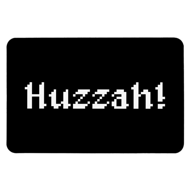 Íman 8 Bits Huzzah! (Horizontal)