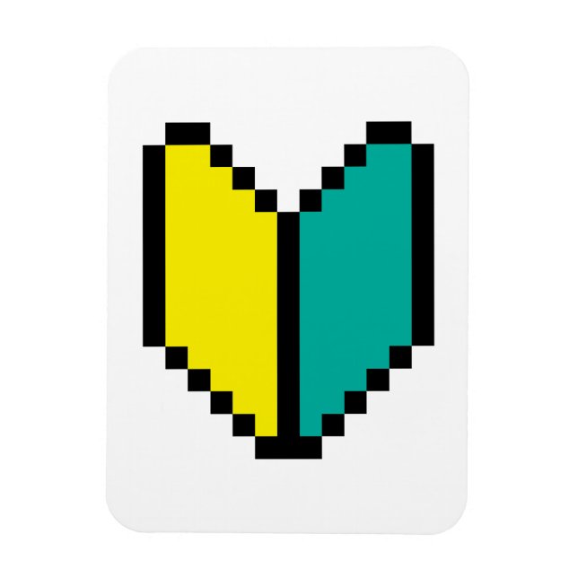 Íman 8 Bits Pixel Wakaba / Shoshinsha Mark (Vertical)