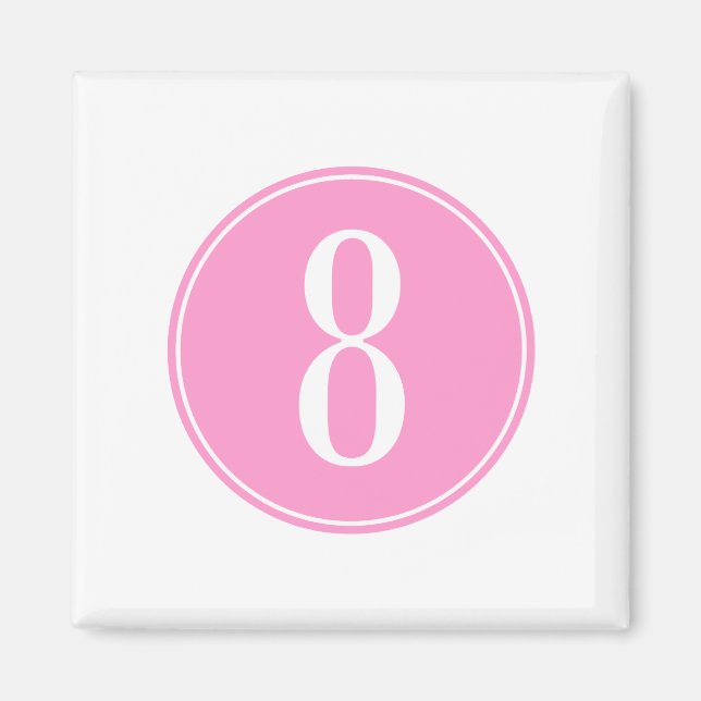 Íman 8 Círculo Rosa (Frente)
