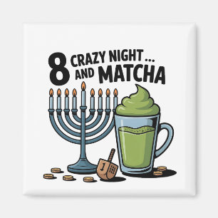 Íman 8 Noites Loucas E Matcha Hanukkah Judeu