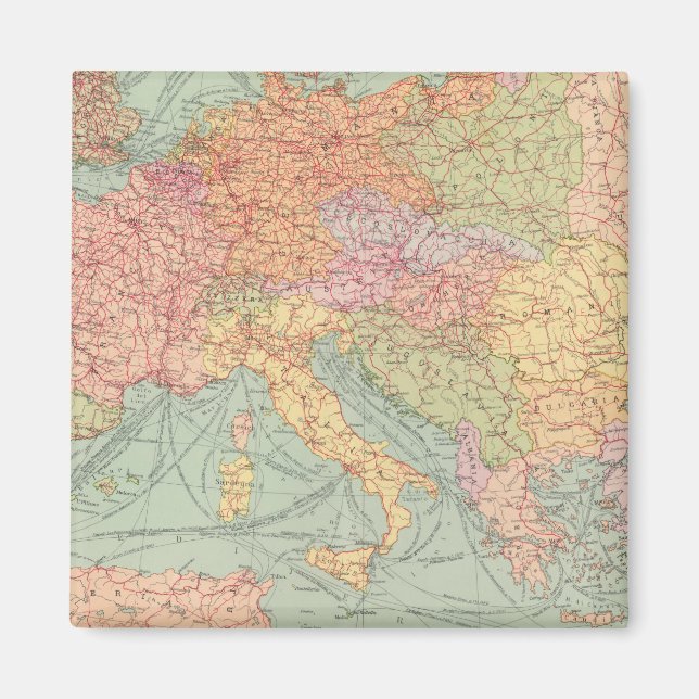 Íman 910 Linhas de Comunicação, Europa Central (Frente)