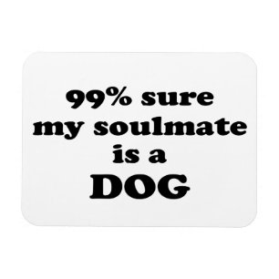 Íman 99% certo meu soulmate é um cão - citações