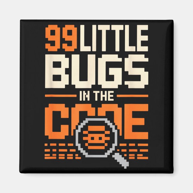 Íman 99 pequenos bugs no código divertida frase de prog (Frente)
