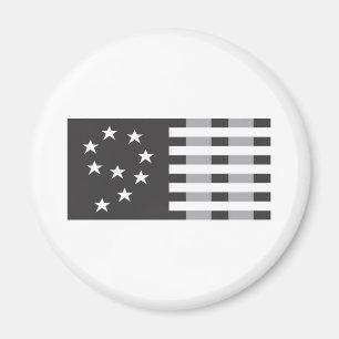 Íman 9-11 logotipo comemorativo preto e branco