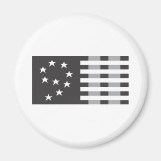 Íman 9-11 Logotipo comemorativo preto e branco