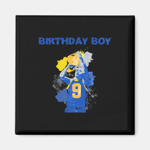 Íman 9 Anos Aniversário Do Menino Azul E Cesto Amarelo